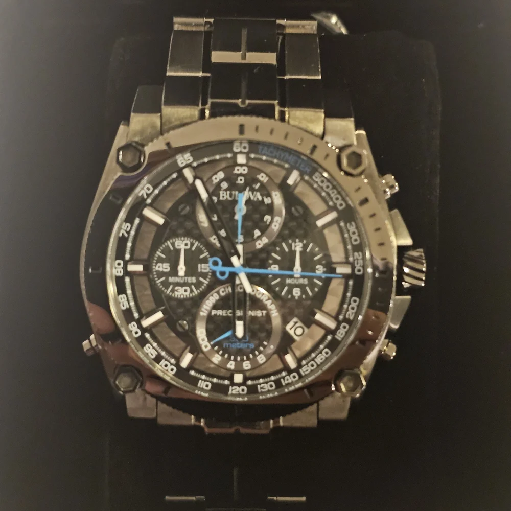 Bulova Men's Stainless Steel Chronograph Watch - Picture 2 of 5